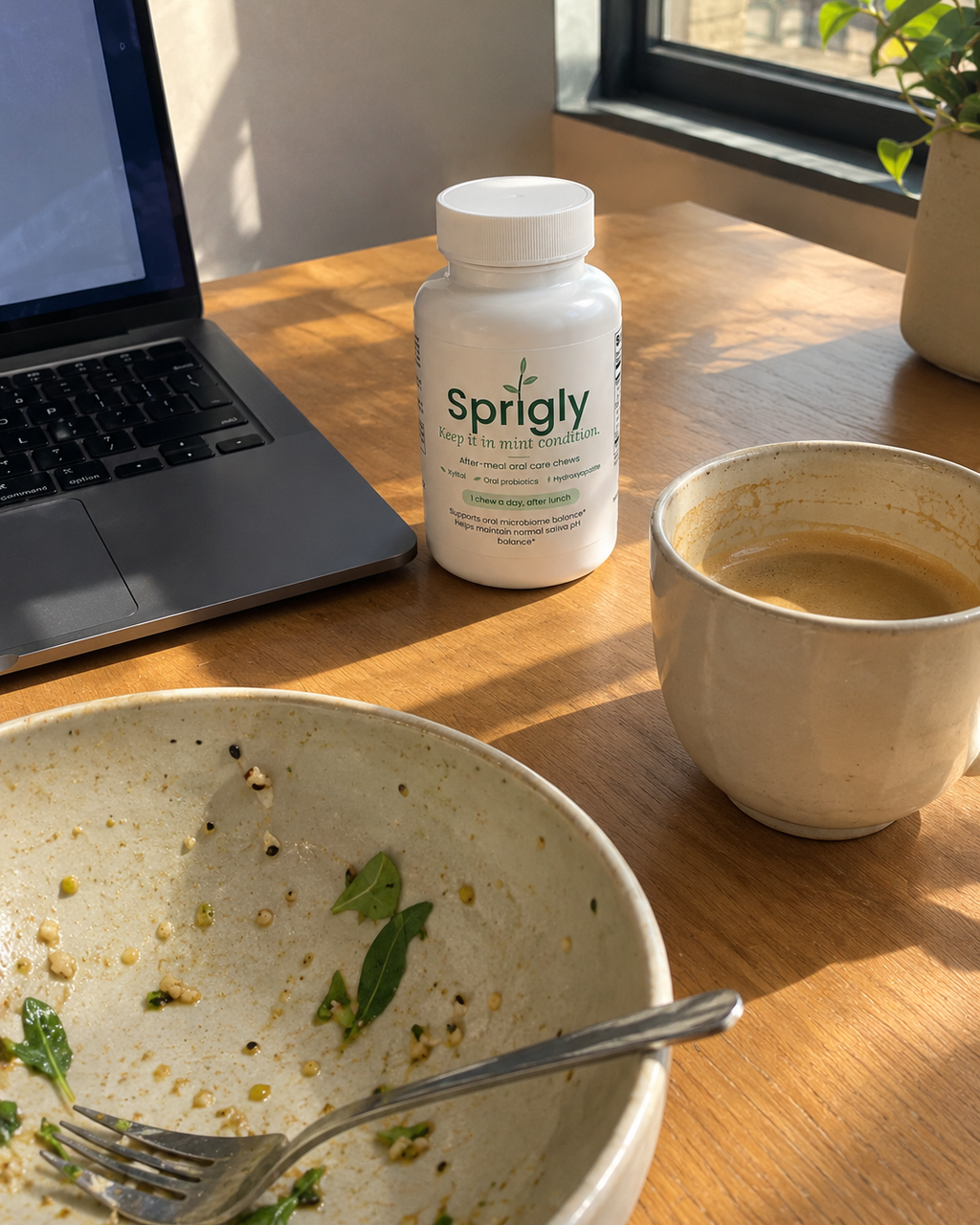 Sprigly bottle in everyday life